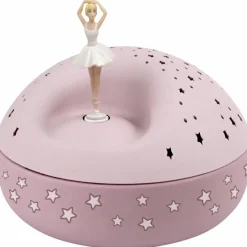 Trousselier Veilleuse projecteur d'étoiles musical ballerine rose (12 cm) - Reconditionné