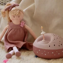 Trousselier Veilleuse projecteur d'étoiles musical ballerine rose (12 cm) - Reconditionné