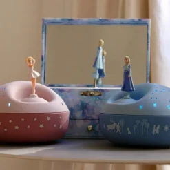 Trousselier Veilleuse projecteur d'étoiles musical ballerine rose (12 cm) - Reconditionné