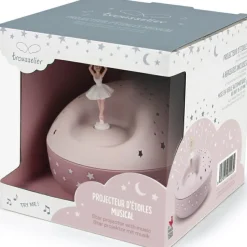 Trousselier Veilleuse projecteur d'étoiles musical ballerine rose (12 cm) - Reconditionné