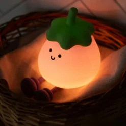 Hot Veilleuse rechargeable Aubergine Veilleuse Décorative