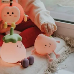 Hot Veilleuse rechargeable Aubergine Veilleuse Décorative