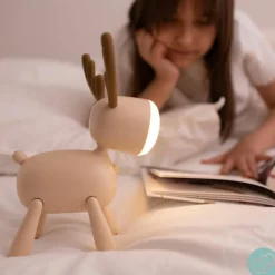 Online Veilleuse rechargeable Cerf Beige Veilleuse Décorative