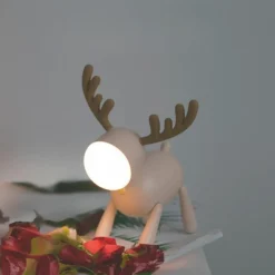 Online Veilleuse rechargeable Cerf Beige Veilleuse Décorative