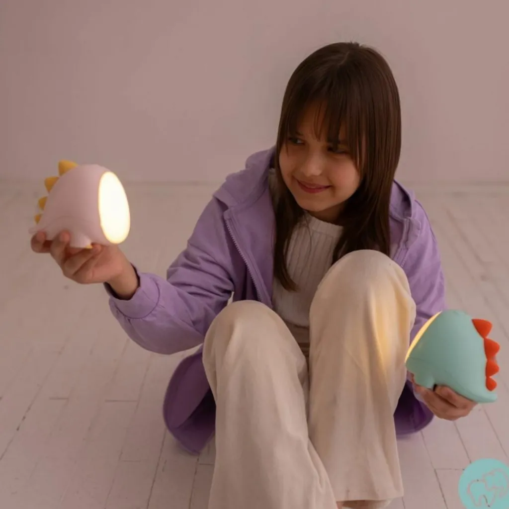 Mary's Veilleuse rechargeable Dino Rose