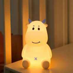 Mary's Veilleuse rechargeable Vache Bleue