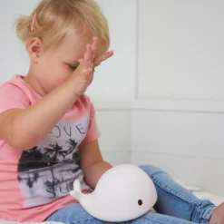 FLOW Veilleuse tactile baleine Moby (15 cm)