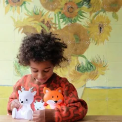 FLOW Veilleuse tactile Fabian le renne (15 cm)