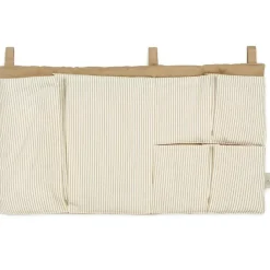 Clearance Vide-poches pour lit Rayures marron Vide-Poches À Suspendre