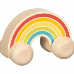 Goki Voiture Arc-en-ciel en bois