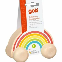 Goki Voiture Arc-en-ciel en bois